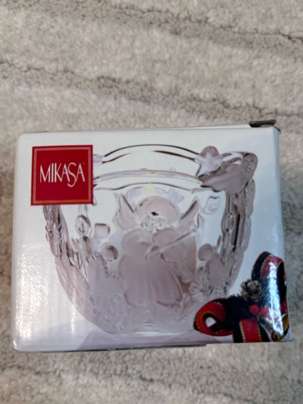 Mikasa Clear Crystal Angel Motif Bowl